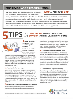 5 Tips to Communicate Student Progress & Support Literacy Learning at Home